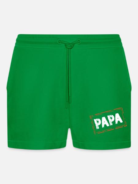 Dad - Organic Relaxed Cropped Shorts Made in EU - City Green