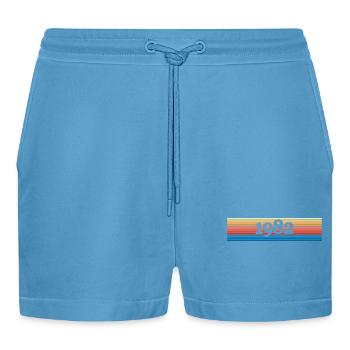1982 - Organic Relaxed Cropped Shorts Made in EU -  Sol Blue - Vorne