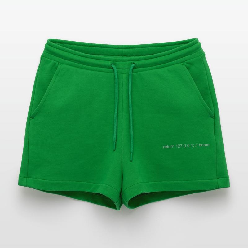 Programmierer Nerd IT Witz Developer Zuhause Organic Relaxed Cropped Shorts Made in EU