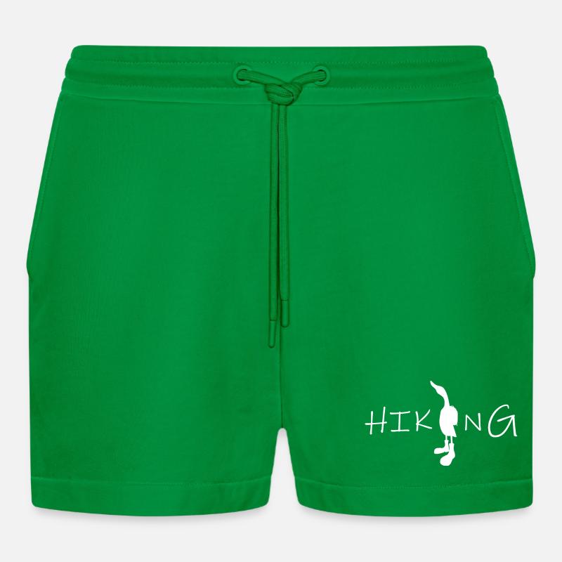 wandernde Ente - Organic Relaxed Cropped Shorts Made in EU - City Green