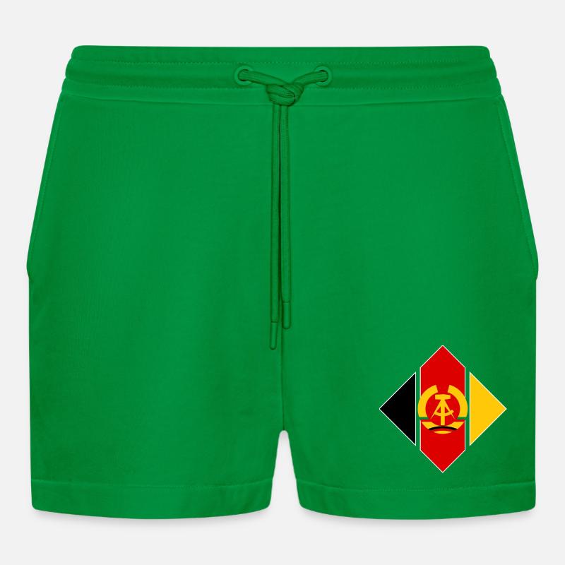 Abzeichen Luftstreitkräfte der NVA - Organic Relaxed Cropped Shorts Made in EU - City Green