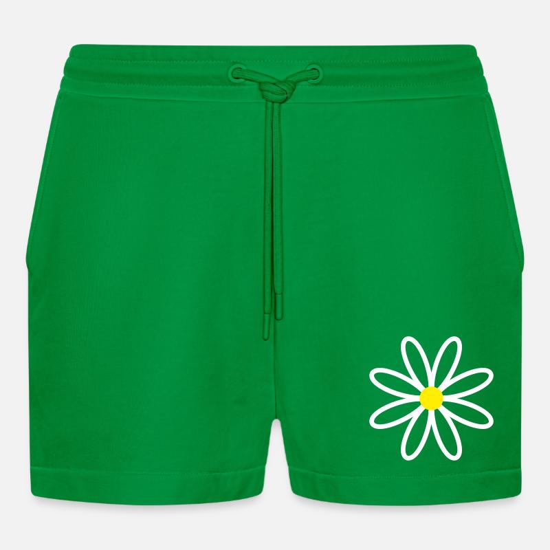 Daisy Gänseblümchen - Organic Relaxed Cropped Shorts Made in EU - City Green