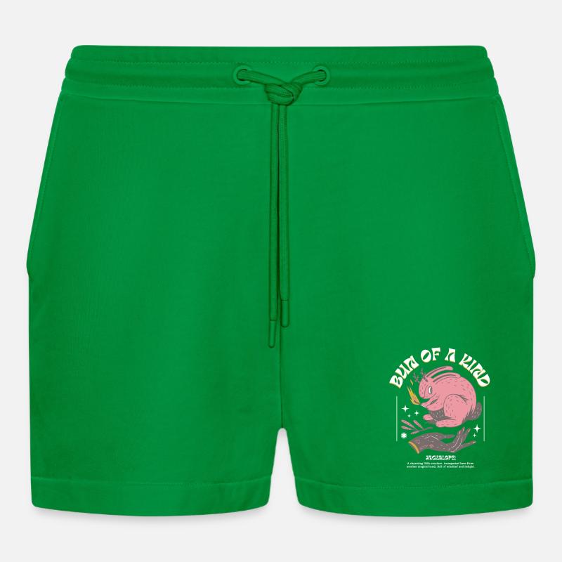 Mystischer Jackalope – Einzigartig & Magisch - Organic Relaxed Cropped Shorts Made in EU - City Green