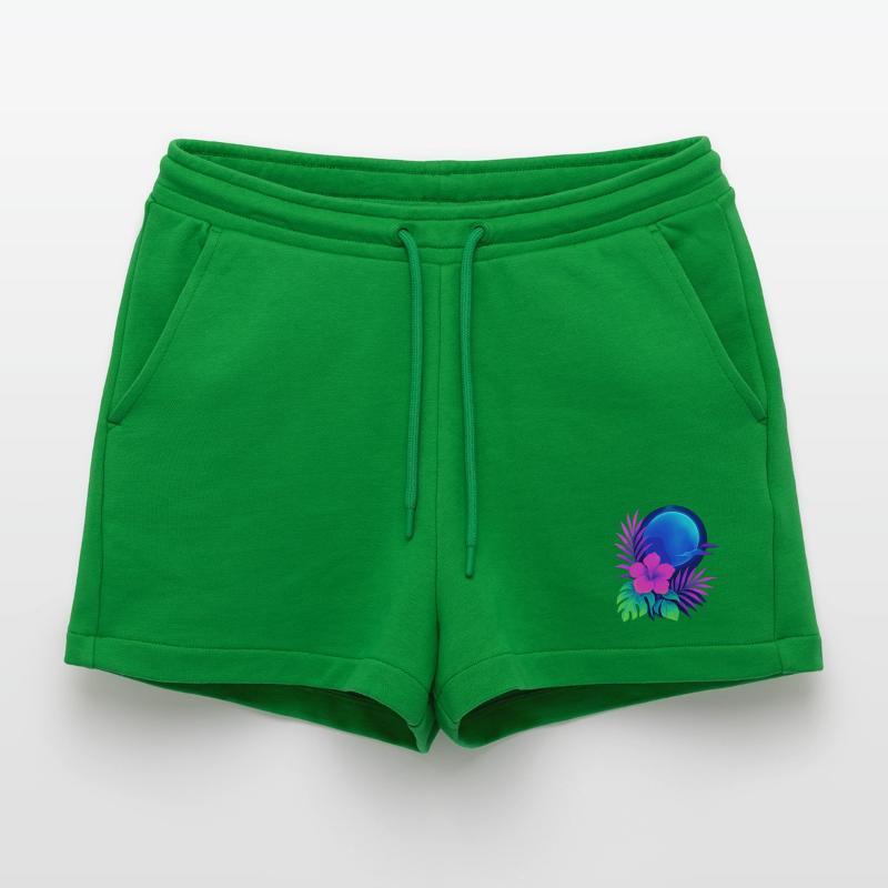 Néon Tropic Lune Short bio décontracté court fabriqué en UE