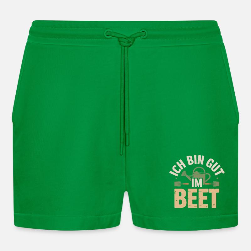 Garten - ich bin gut im Beet - Organic Relaxed Cropped Shorts Made in EU - City Green