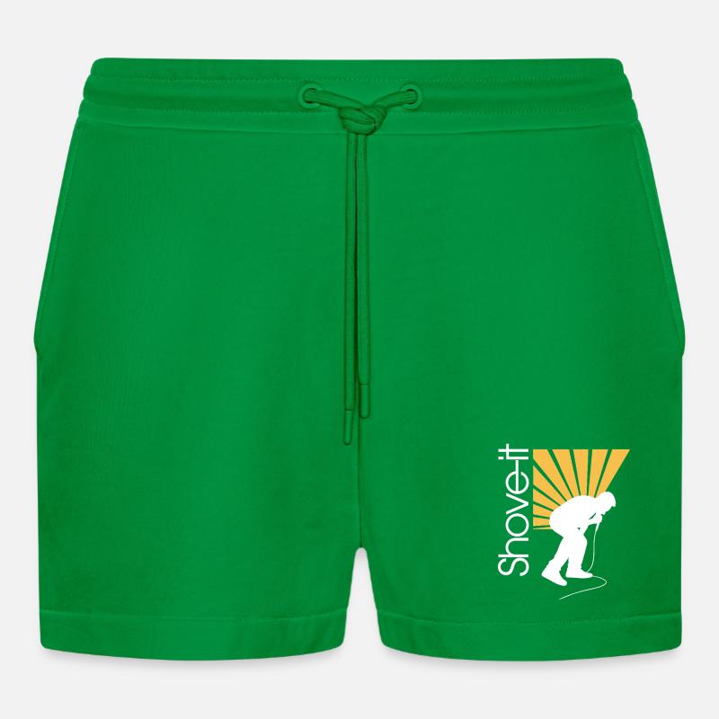 SCHIEB ES, SCHIEB ES!! -AFFE - Organic Relaxed Cropped Shorts Made in EU - City Green