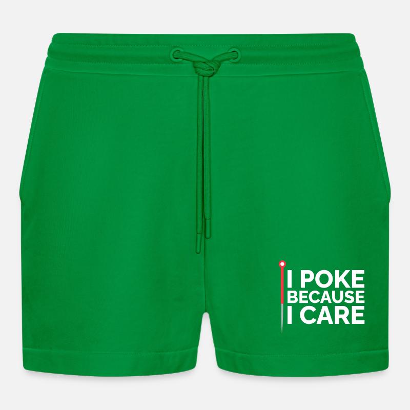 Licensed TCM Practitioner Dedicated Therapeutic - Organic Relaxed Cropped Shorts Made in EU - City Green