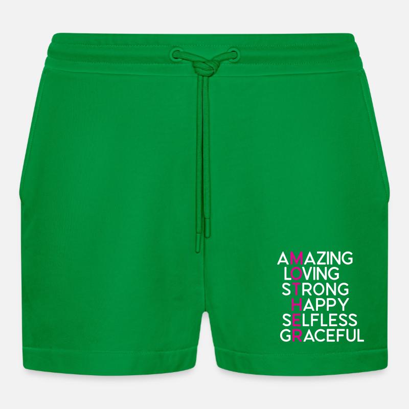 Die beste Mutter aller Zeiten - Organic Relaxed Cropped Shorts Made in EU - City Green