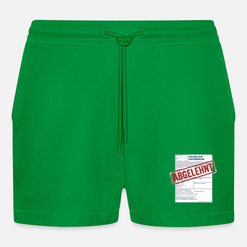 Kaffeepause - Organic Relaxed Cropped Shorts Made in EU - City Green