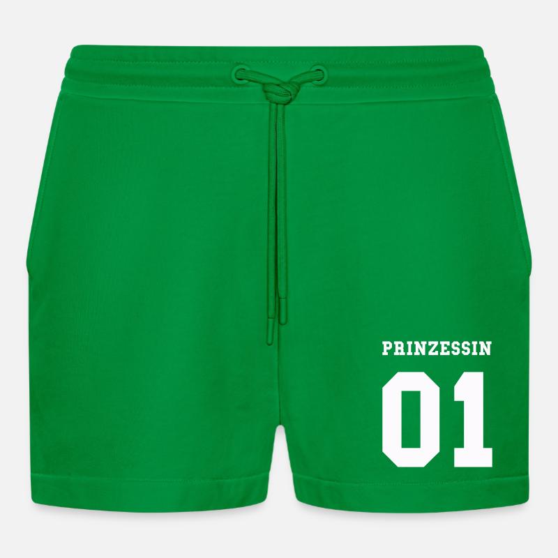 prinzessin_01- - Organic Relaxed Cropped Shorts Made in EU - City Green