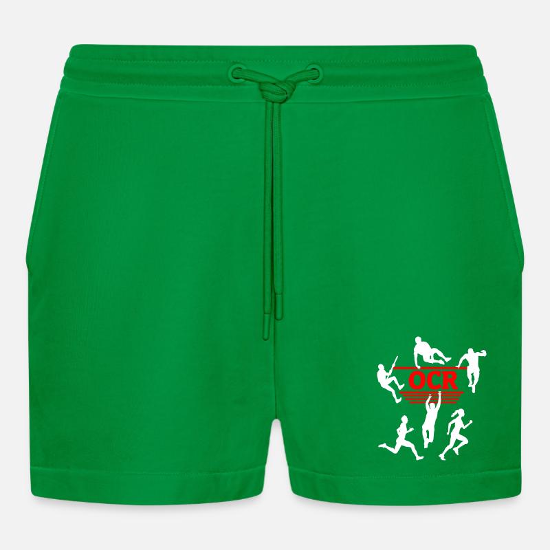 OCR Rouge – Conception de silhouettes d’obstacles - Short bio décontracté court fabriqué en UE - City Green