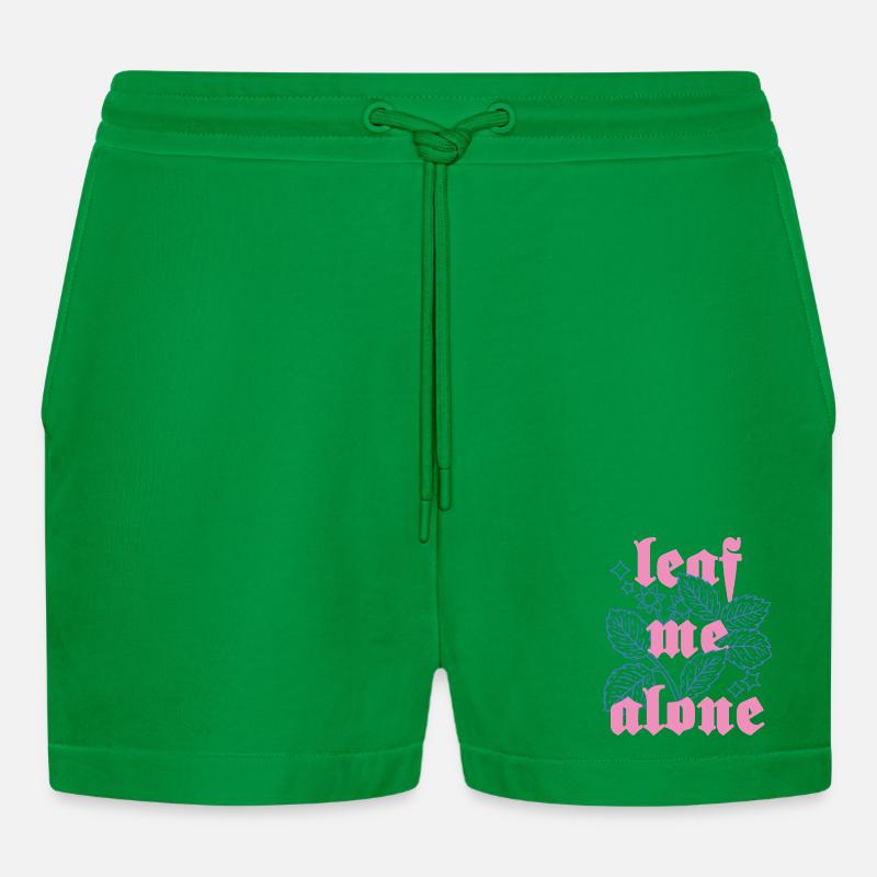 Leaf Me Alone – Botanik mit Attitüde - Organic Relaxed Cropped Shorts Made in EU - City Green