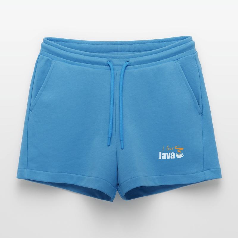 J'aime Java Short bio décontracté court fabriqué en UE