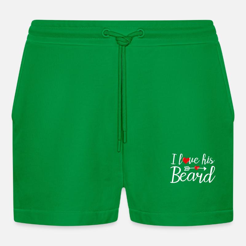 Beard bearded beard wearers - Organic Relaxed Cropped Shorts Made in EU - City Green