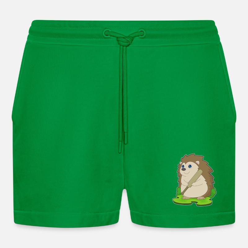 hérisson cricket cricket batte - Short bio décontracté court fabriqué en UE - City Green