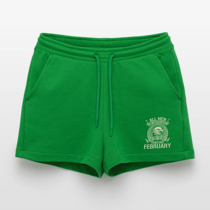 February Eagle Unity Statement Organic Relaxed Cropped Shorts Made in EU