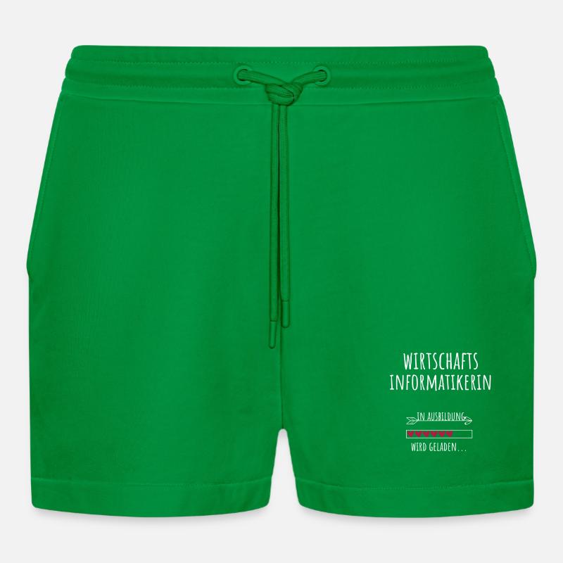Wirtschaftsinformatikerin Studium Beruf Ausbildung - Organic Relaxed Cropped Shorts Made in EU - City Green