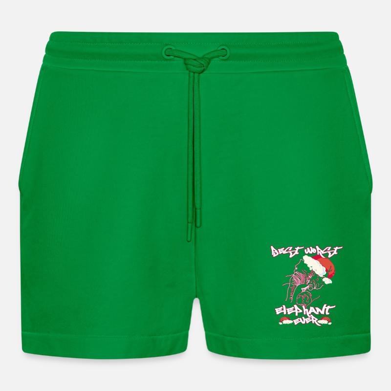 worst ever elefant geschenk zitat - Organic Relaxed Cropped Shorts Made in EU - City Green