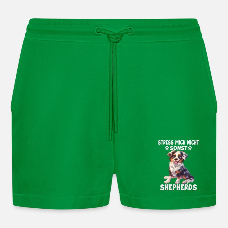 Australian Shepherd Hundebesitzer T Aussie - Organic Relaxed Cropped Shorts Made in EU - City Green