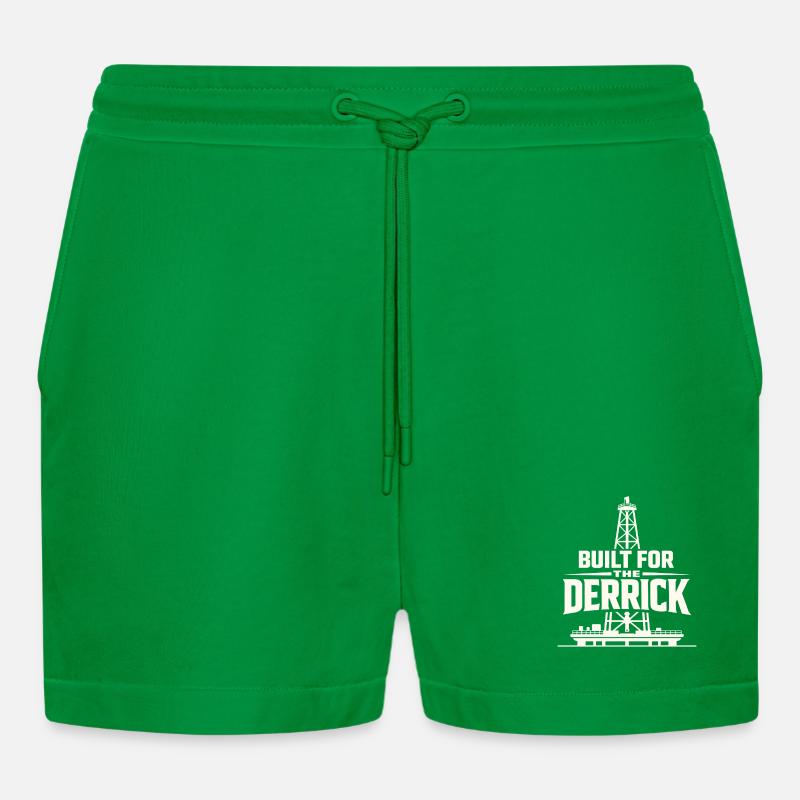 Offshore-bohrer-rig-bohrer Bohrboden Offshore - Organic Relaxed Cropped Shorts Made in EU - City Green