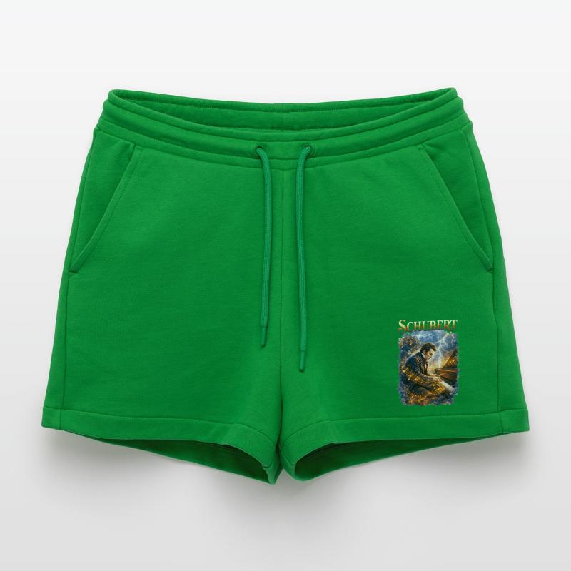 Schubert Piano Magic Tempest Organic Relaxed Cropped Shorts Made in EU