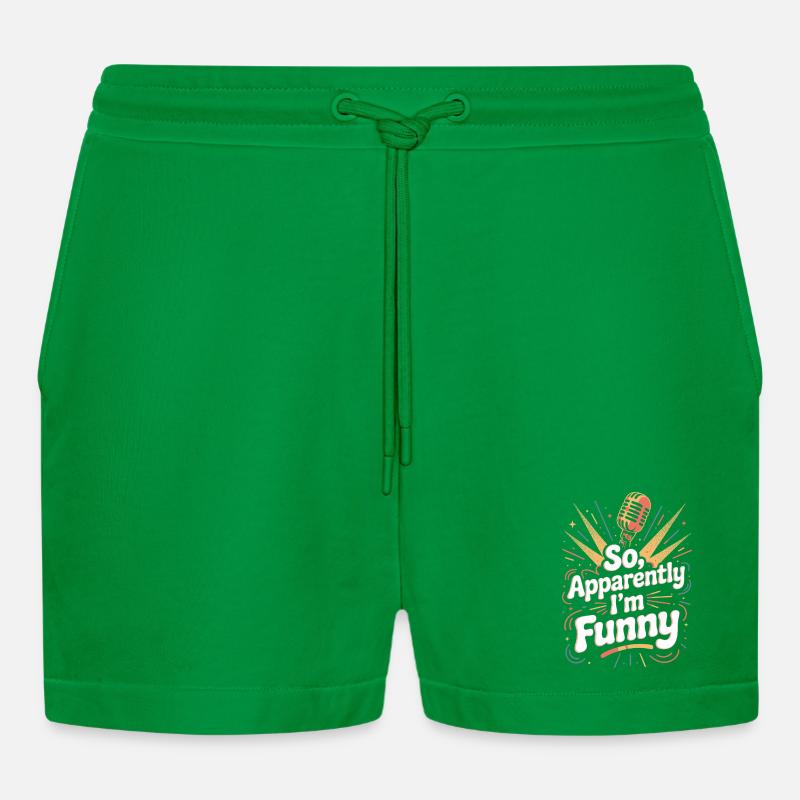 Also, anscheinend bin ich lustig - Organic Relaxed Cropped Shorts Made in EU - City Green