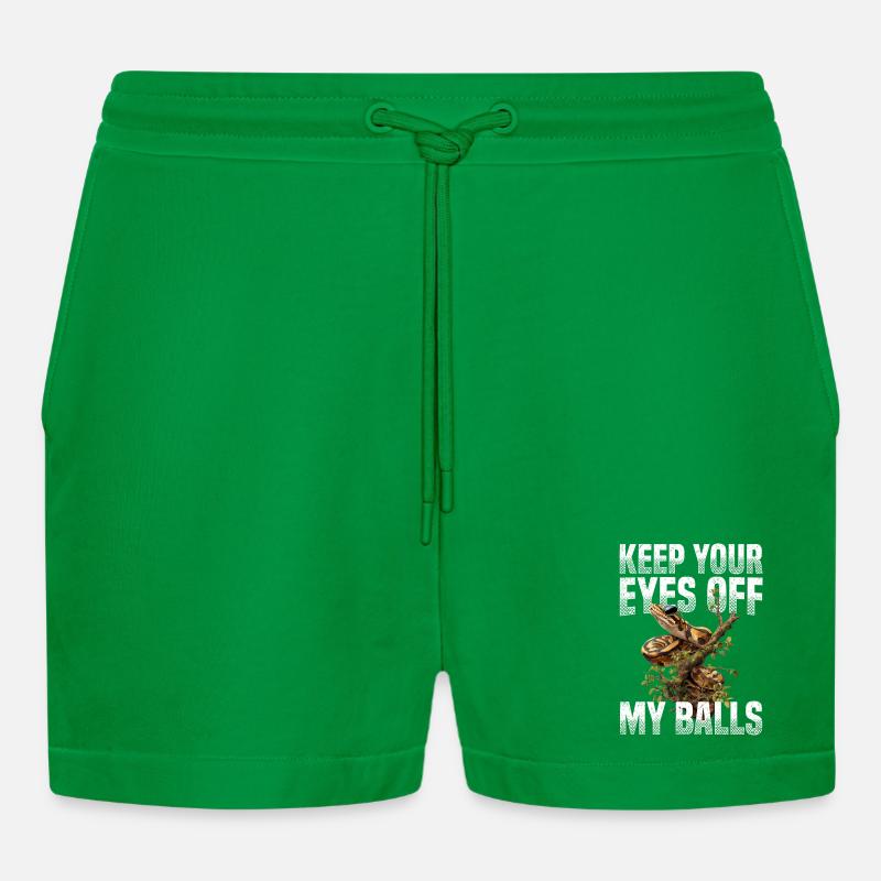 Königspython Schlangen Liebhaber Terrarium Python - Organic Relaxed Cropped Shorts Made in EU - City Green