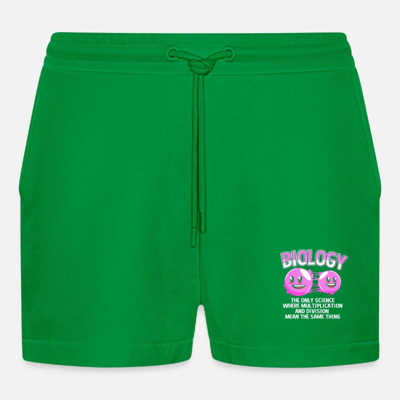 Molekül Strukturformel - Organic Relaxed Cropped Shorts Made in EU - City Green