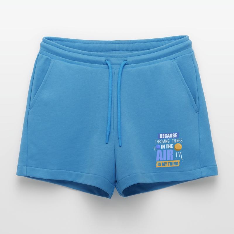 Diskuswurf Diskuswerfen Diskus diskuswerfer Organic Relaxed Cropped Shorts Made in EU