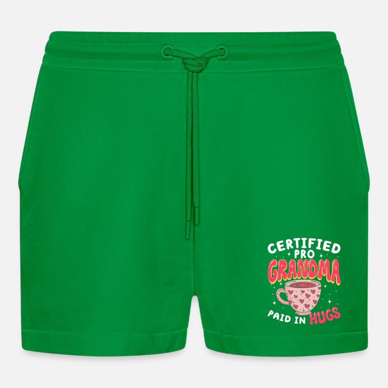 Zertifizierte Profi-Oma Großmutter - Organic Relaxed Cropped Shorts Made in EU - City Green