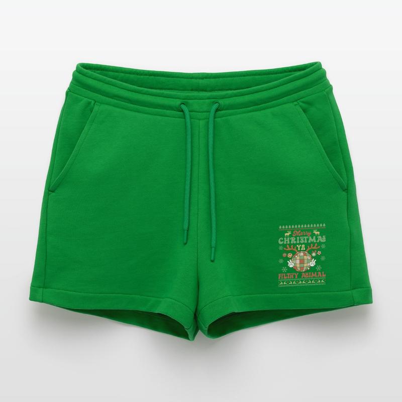 Pull de Noël moche Short bio décontracté court fabriqué en UE