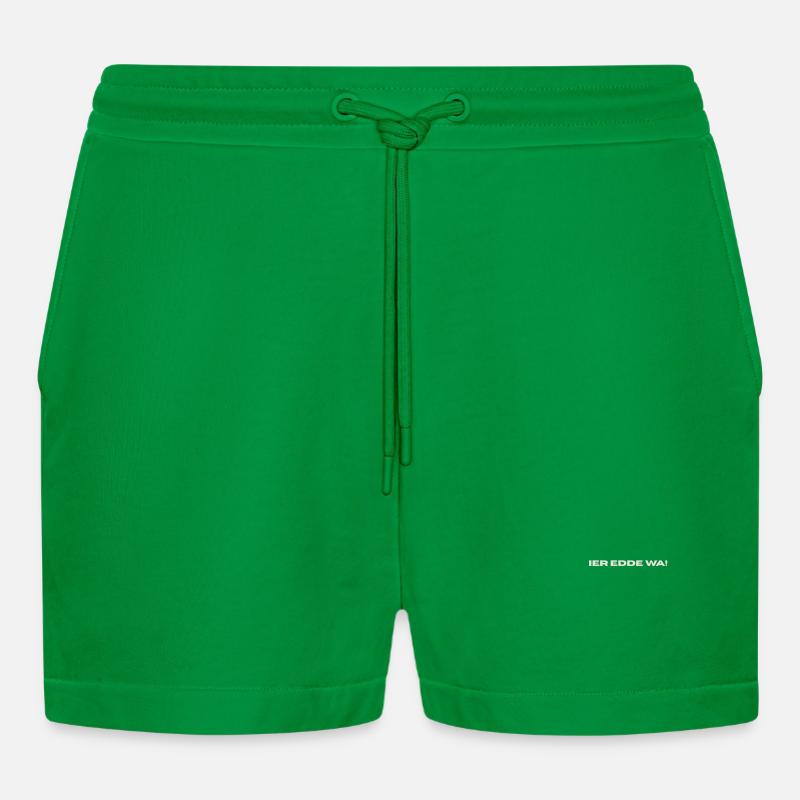 Antwerps_Dialect_T-Hemd - Organic Relaxed Cropped Shorts Made in EU - City Green