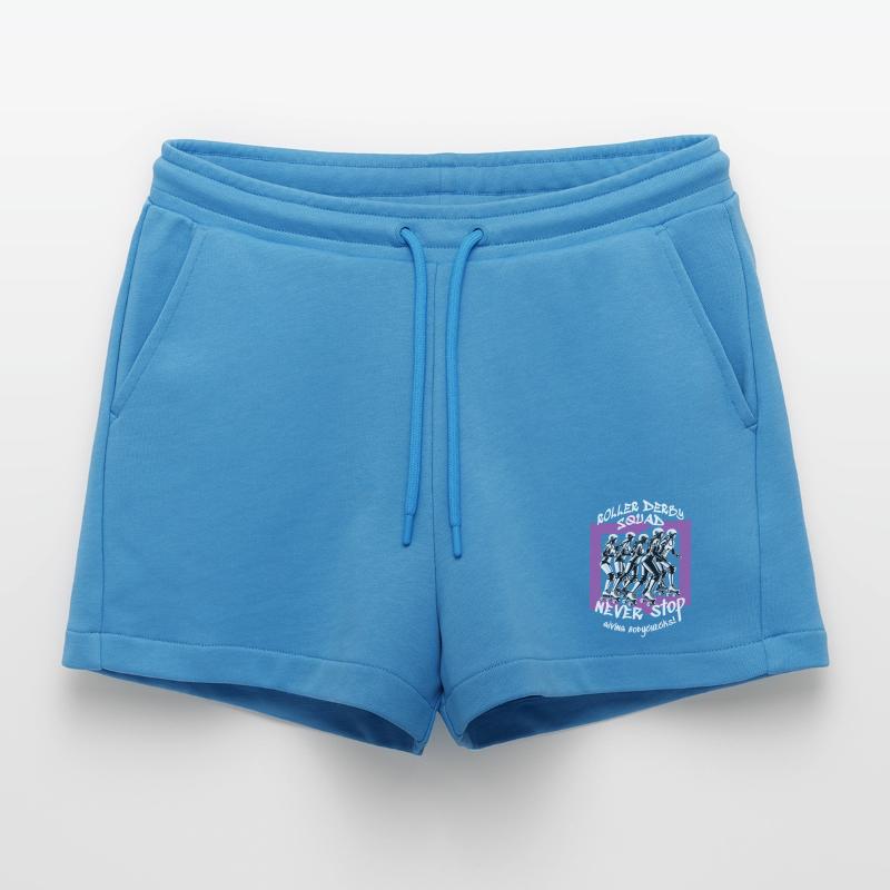 Roller Derby Squad Organic Relaxed Cropped Shorts Made in EU