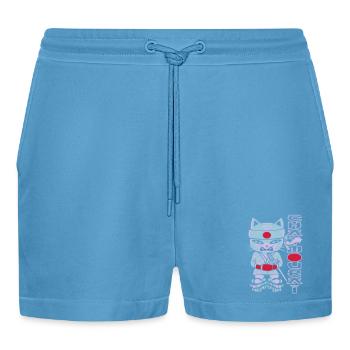 Chat mouraï flex - Organic Relaxed Cropped Shorts Made in EU -  Sol Blue - Vorne