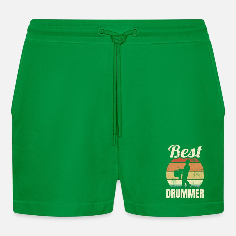 Bester Trommler - Organic Relaxed Cropped Shorts Made in EU - City Green