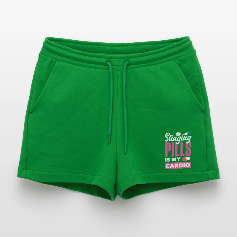 Pharmacist Pharmaceutical Technical Organic Relaxed Cropped Shorts Made in EU