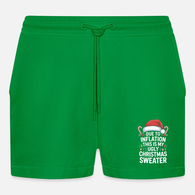 Inflation Hässlicher Weihnachtspullover - Organic Relaxed Cropped Shorts Made in EU - City Green