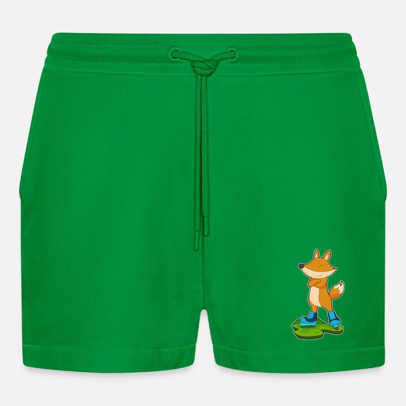 Fuchs Inline skating Inline skates - Organic Relaxed Cropped Shorts Made in EU - City Green