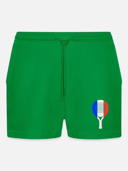 Padel-Frankreich - Organic Relaxed Cropped Shorts Made in EU - City Green