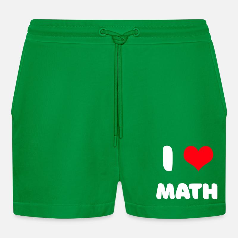 J'adore les maths - Short bio décontracté court fabriqué en UE - City Green