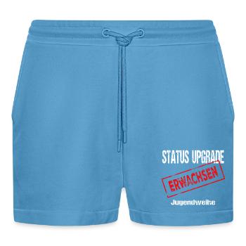 Jugendweihe - Jugendweihe 2026 - Organic Relaxed Cropped Shorts Made in EU -  Sol Blue - Vorne