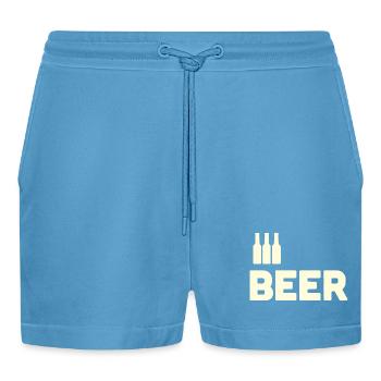 Amateurs de bière - Short bio décontracté court fabriqué en UE -  Sol Blue - Devant