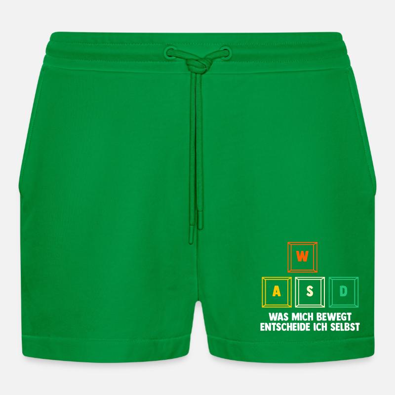 Spill, dataspiller, spiller - Organic Relaxed cropped shorts produsert i EU - City Green