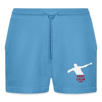 Silhouette calme et attitude - Short bio décontracté court fabriqué en UE -  Sol Blue - Devant