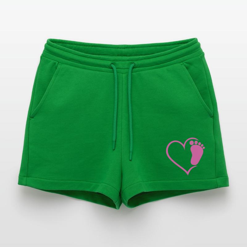 Empreinte de bébé Short bio décontracté court fabriqué en UE