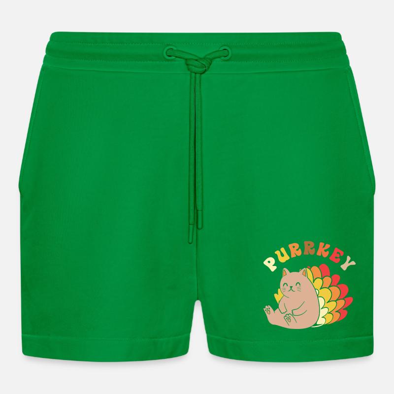 Thanksgiving Mama Mutter Oma Großmutter - Organic Relaxed Cropped Shorts Made in EU - City Green