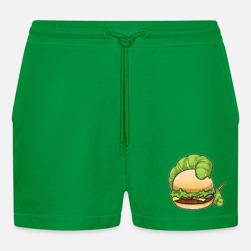 Raupe Burger - Organic Relaxed Cropped Shorts Made in EU - City Green
