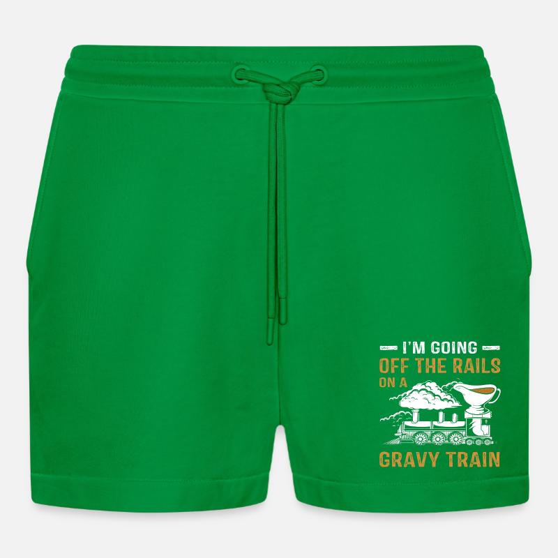 Thanksgiving Mama Mutter Oma Großmutter - Organic Relaxed Cropped Shorts Made in EU - City Green