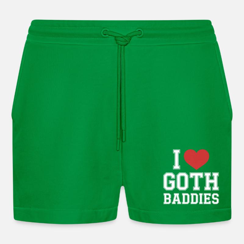 Ich liebe Goth-Bösewichte - Organic Relaxed Cropped Shorts Made in EU - City Green