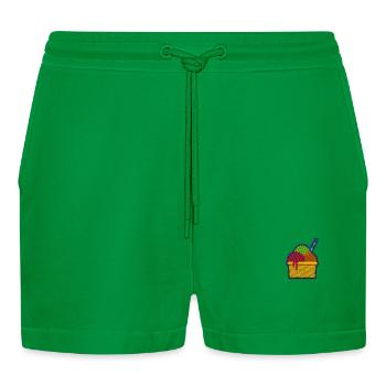 Eis - Organic Relaxed Cropped Shorts Made in EU - City Green - Vorne